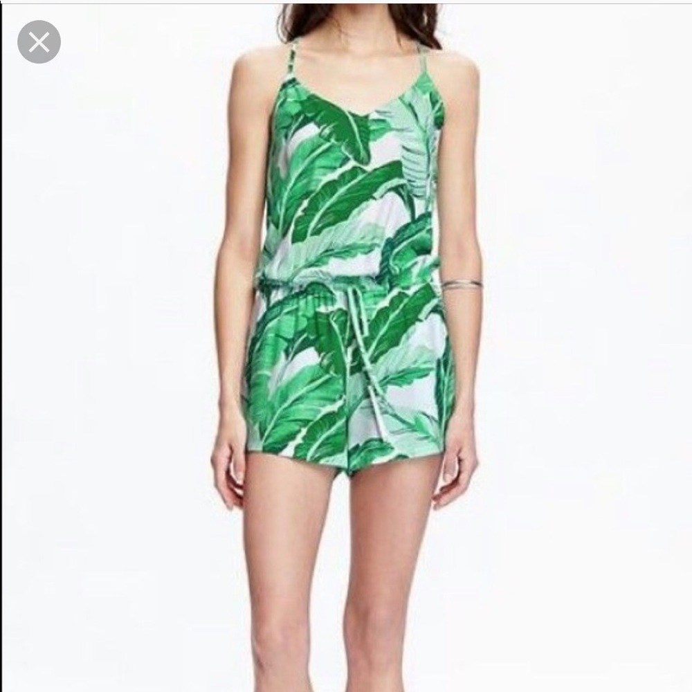 Old Navy Palm Romper